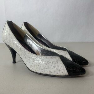 Elegant Black and White Women's Heels